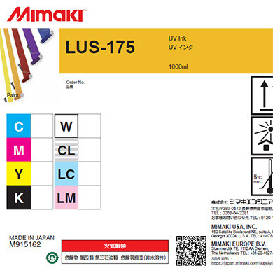 Mimaki LUS-175 1L UV Curable Ink Bottles, Color: Cyan