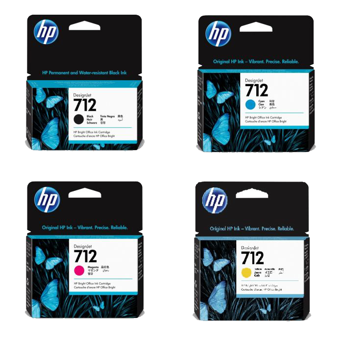 HP 712 DesignJet Ink Cartridges