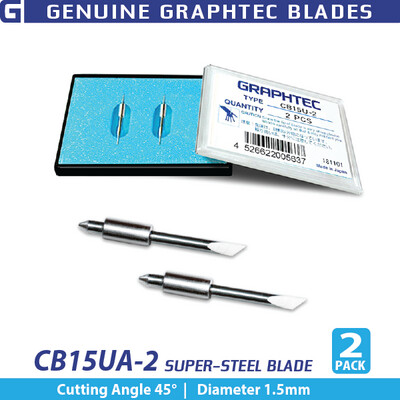 Graphtec 1.5mm Reflective 45° Blade 2-pack for red top holder