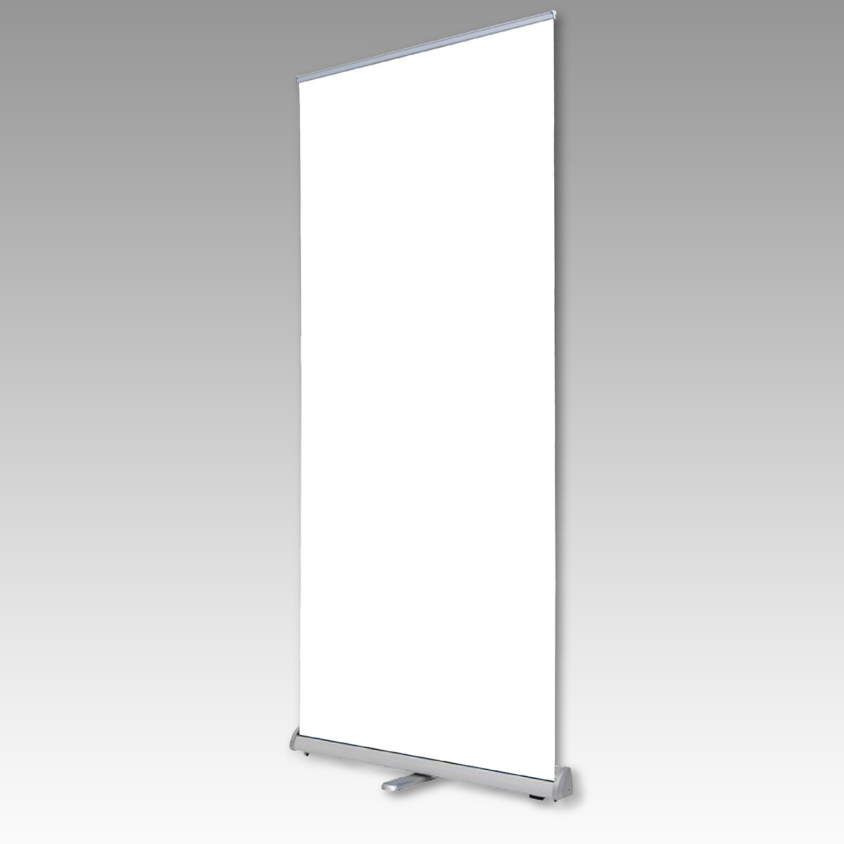 33" x 78" Retractable Standing Banner w/ One Footed Banner Stand