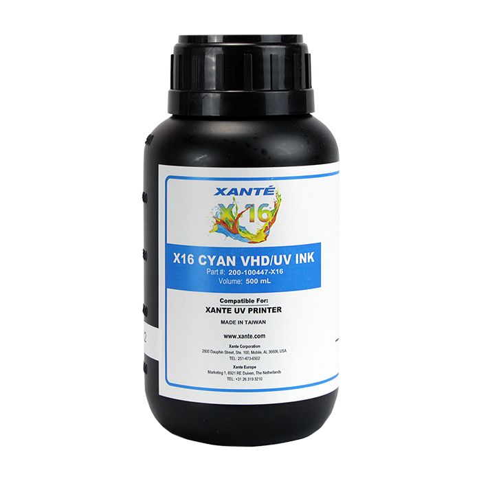 Xanté X-16 VHD/UV Inks 500ml