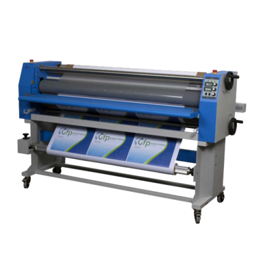 GFP 865DH 65" Dual Heat Laminator w/Swing Out Shafts