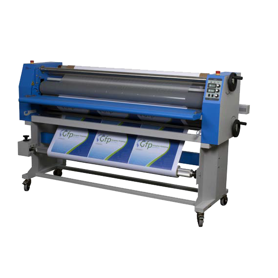 GFP 865DH 65" Dual Heat Laminator w/Swing Out Shafts