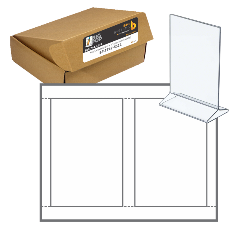 BigPOP® White Acrylic Inserts 2-up