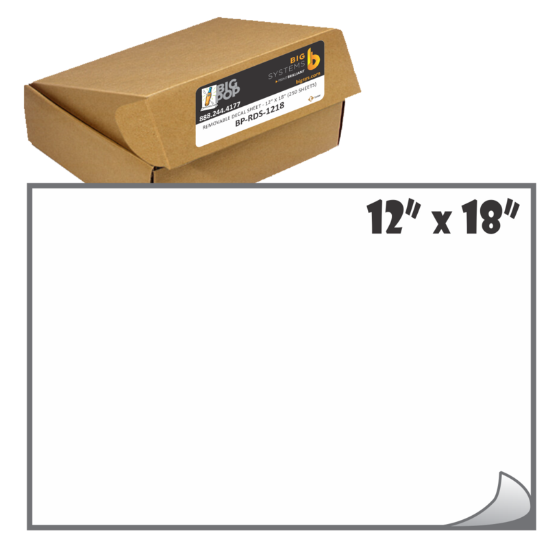 ​BigPOP® Removable Decal Sheet 12" x 18"