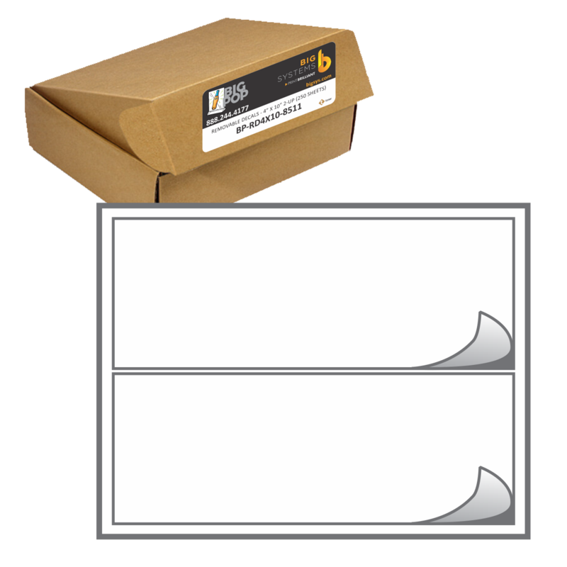 BigPOP® Removable Decal 4" x 10", 2-up