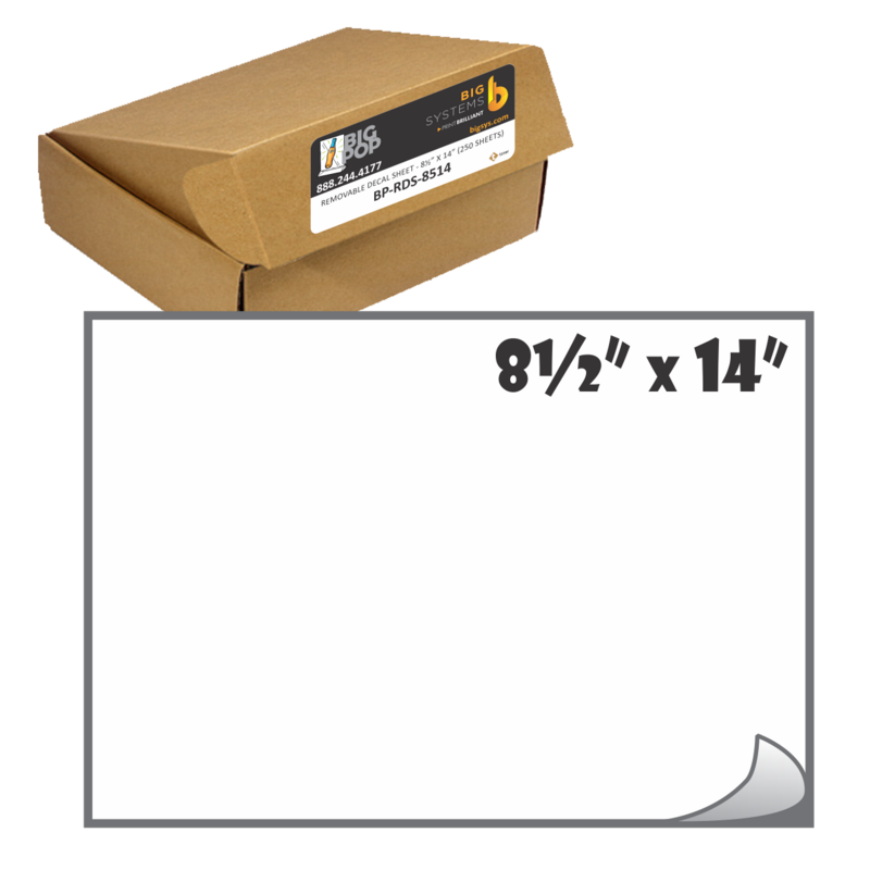 BigPOP® Removable Decal Sheet 8½" x 14"