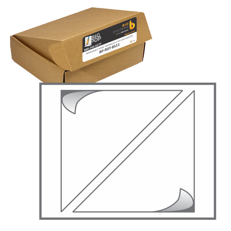 BigPOP® Removable Decal Triangle Corners, 2-up