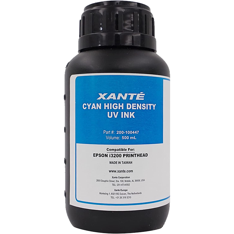 Xante X-33 VHD/UV Inks 500ml, Color: Cyan