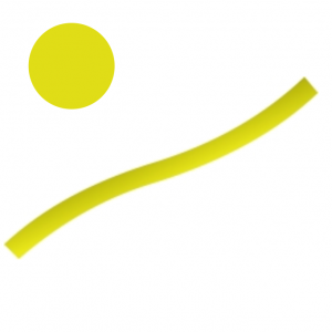 Keencut Yellow round shape silicone cord  (x 33ft)