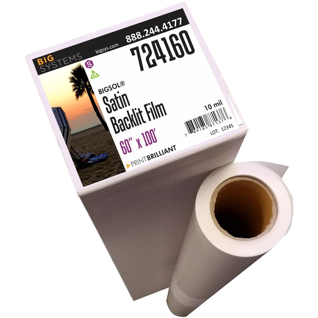 BigSol® 724 Satin Backlit Film 60" x 100'