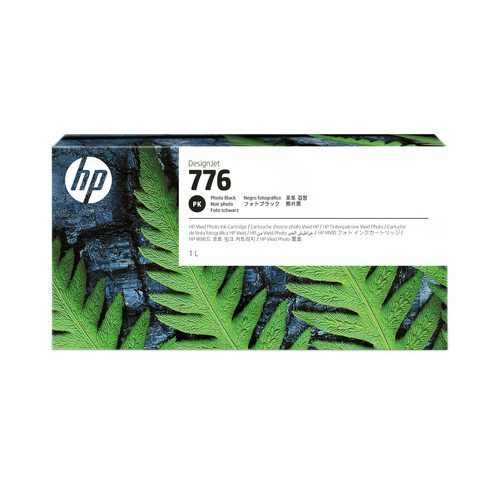 HP 776 1-liter Ink Cartridges, Color: Photo Black