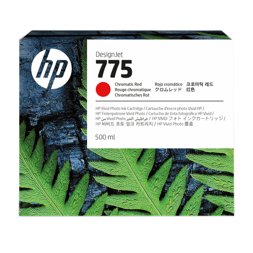 HP 775 500-ml Ink Cartridges, Colors: Chromatic Red