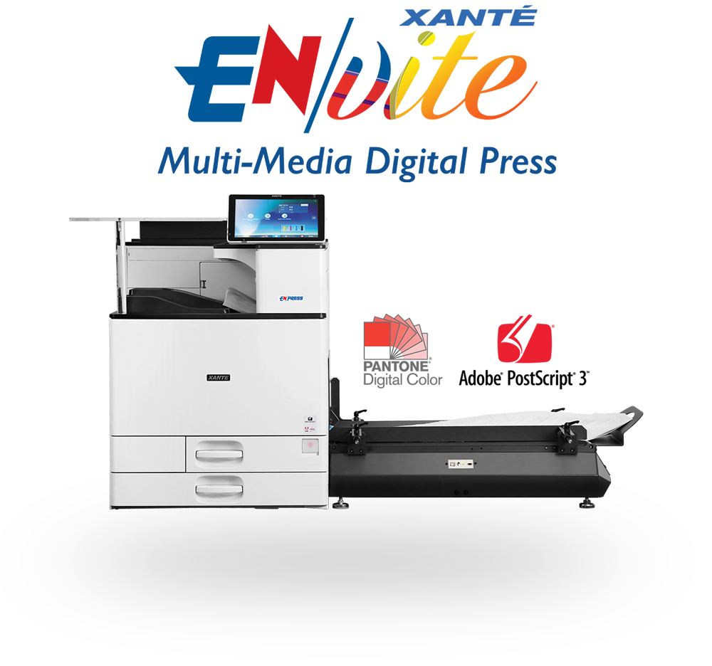 Xante EnVite Multi-Media Digital Press, Select Configuration: EnVite Printer 110V (no feeder compatibility)