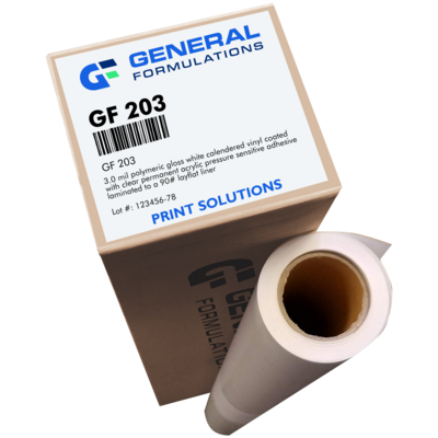 General Formulations 203 Concept Gloss White Vinyl - Permanent