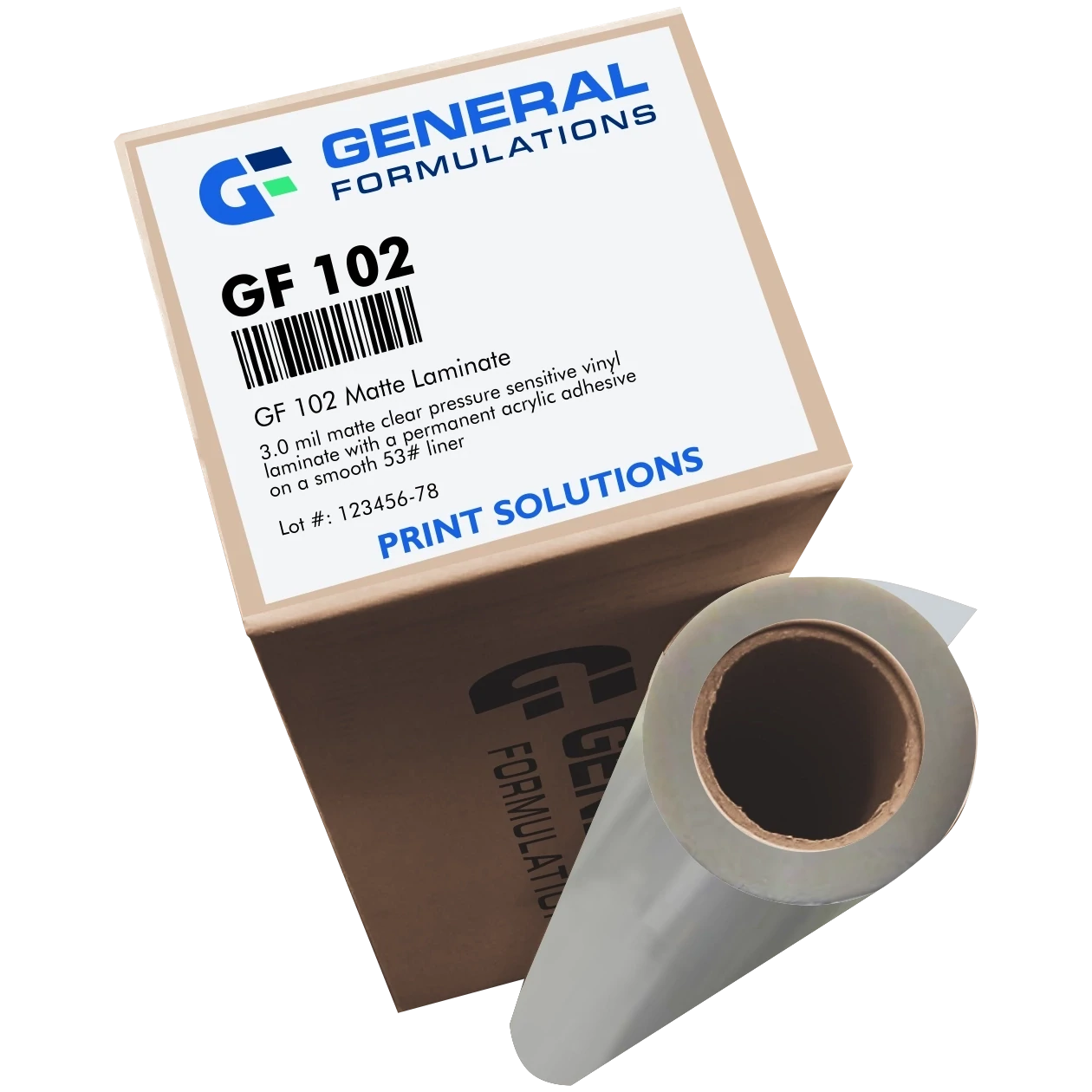 General Formulations 102 Matte Clear Vinyl Laminate - Permanent