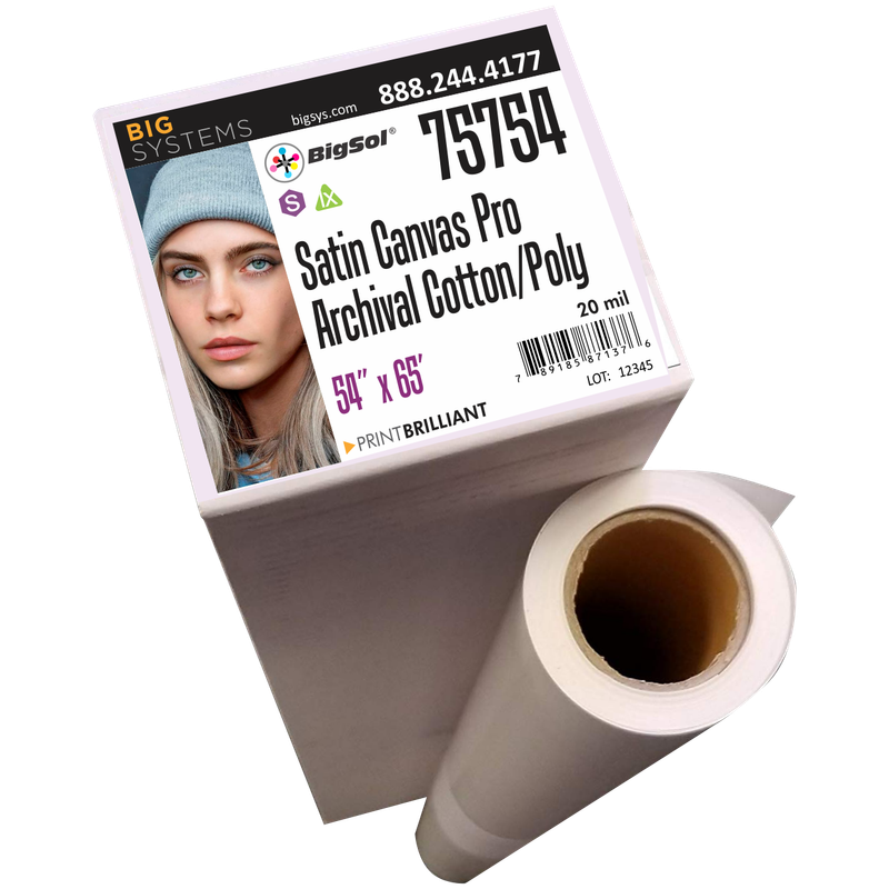 BigSol® 757 Satin 20mil Archival Cotton/Poly Pro Canvas