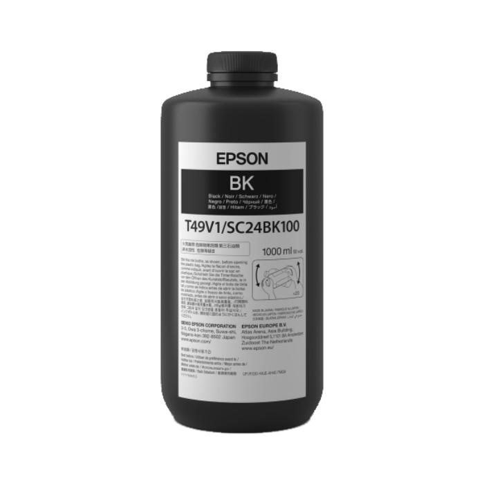 Epson T49V 1L UltraChrome UV Inks, Color: Black