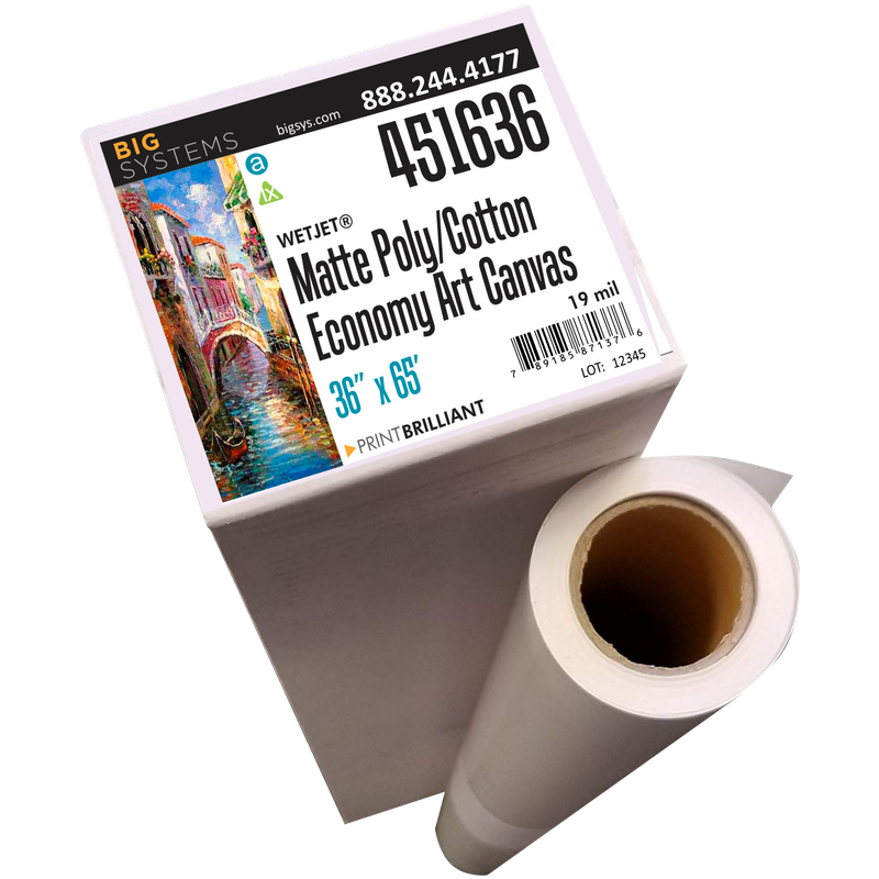 WetJet® 451 Matte Poly/Cotton Economy Art Canvas