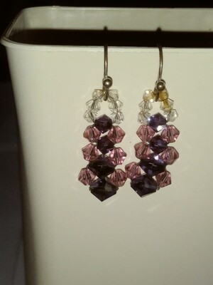 Pink and Purple Swarovski Crystals