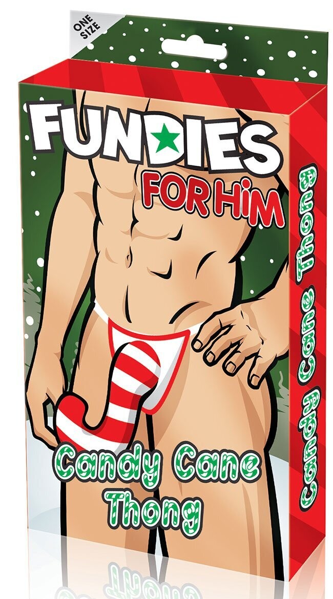 Fundies Candy Cane Thong