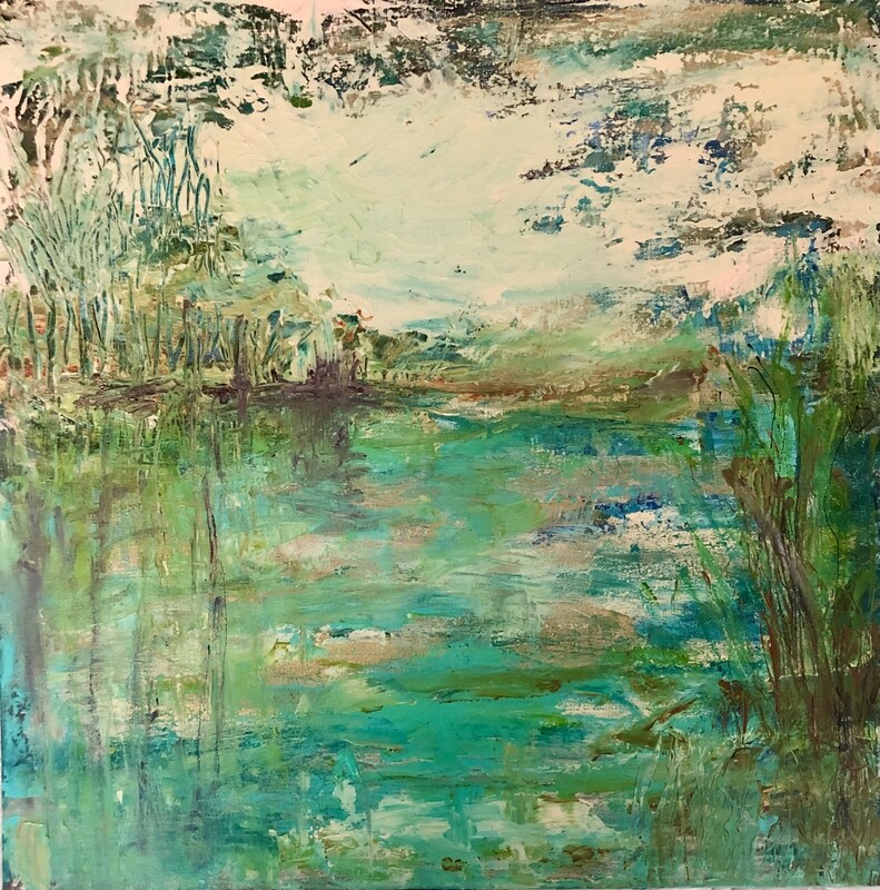 &quot;Atmospheric Conditions&quot; 24&quot; x 24&quot; original landscape painting