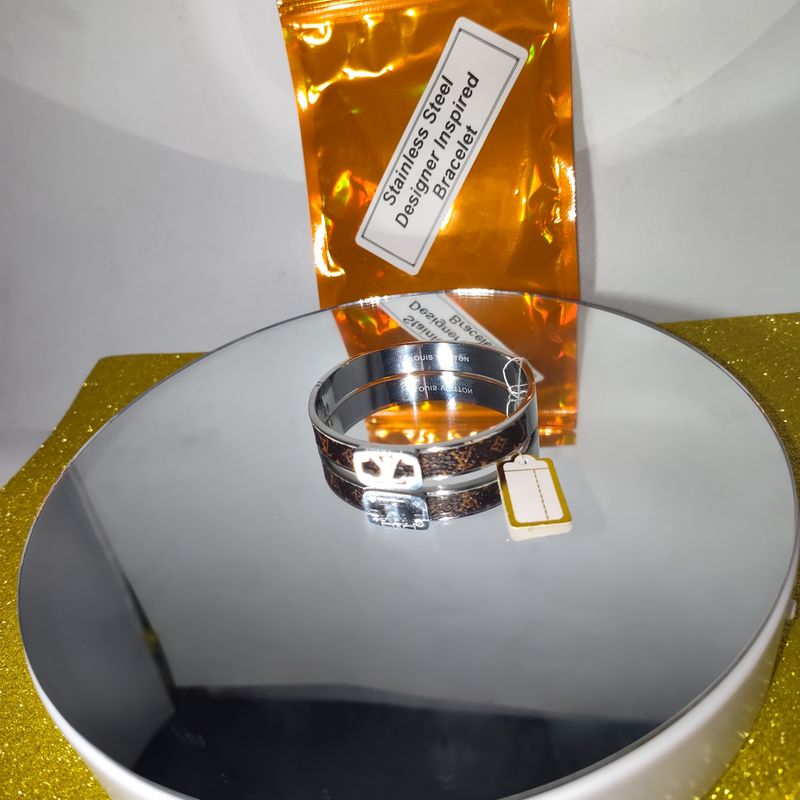 LV silver Signature Bracelet