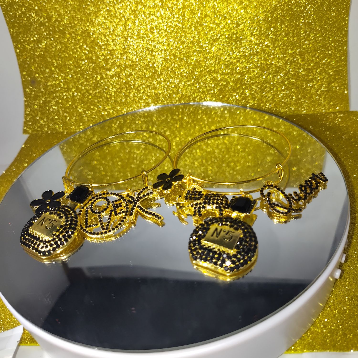 Handcrafted Black &amp; Gold