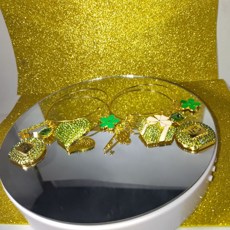 Handcrafted Gold &amp; Green