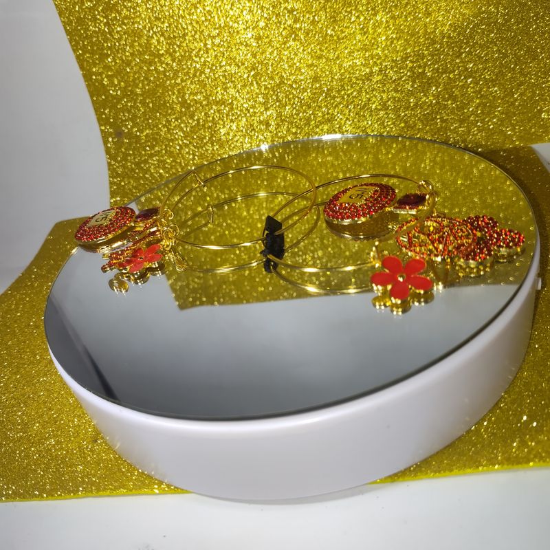 Handcrafted Red &amp; Gold