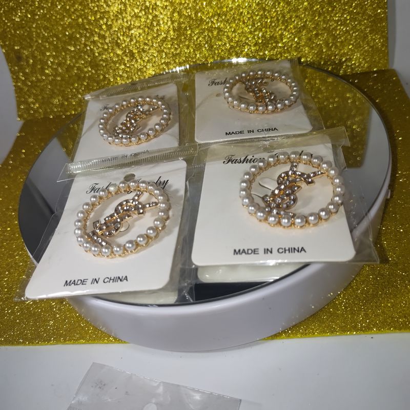 YSl Pear Brooches