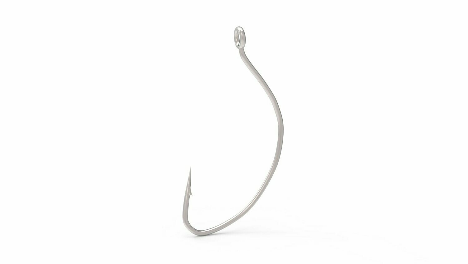 WIDE Gap with Turned-up eye, Nickel Dynamic Cutting Edge Point (25 Hooks per Pack.)