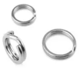 New** Heavy Duty TITAN Split Rings: Polished Steel (25 pcs)