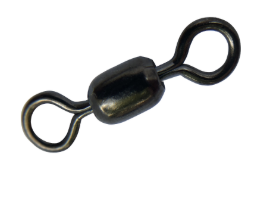 Heavy Duty Saltwater Grade, Crane Swivels with Stainless Steel Rings- Value Packs (100 pcs) - Black