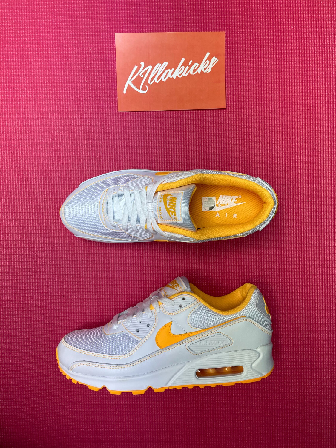 Nike Air Max 90 White Laser Orange Aurora (GS) - CZ5868-100