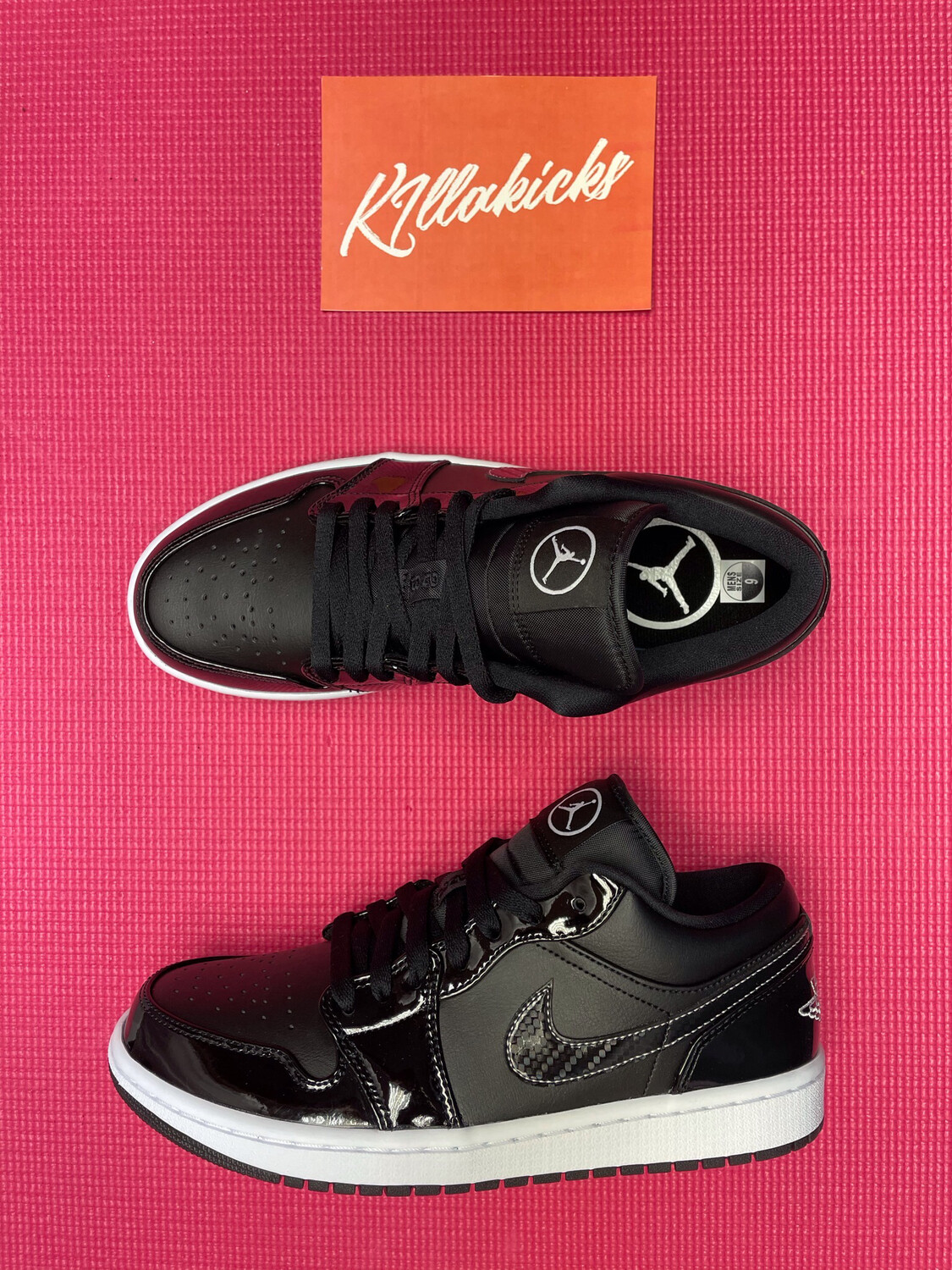 Air Jordan 1 Low Se All Star Men S Size 9 Black White Carbon Dd1650 001 New