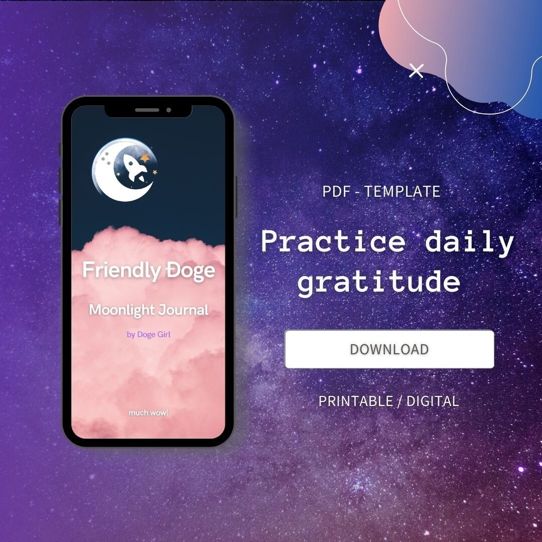 Friendly Doge - Moonlight Journal Template