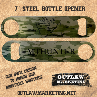 Montana Hunter 7" Stainless Steel Bottle Opener