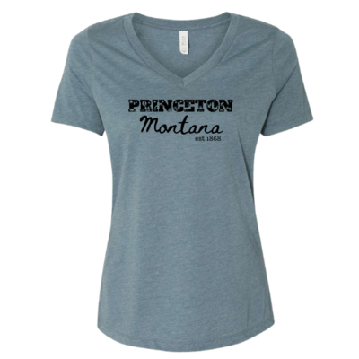 Princeton Montana Women's V-Neck T-Shirts