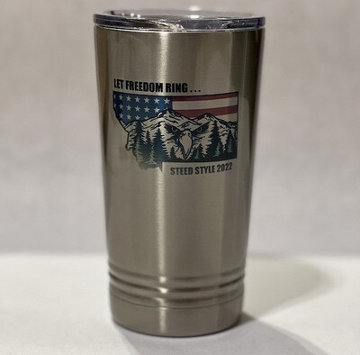 ***2022***Let Freedom Ring Official Gear - Stainless Steel 16 oz. Polar Camel Pint with Slider Lid
