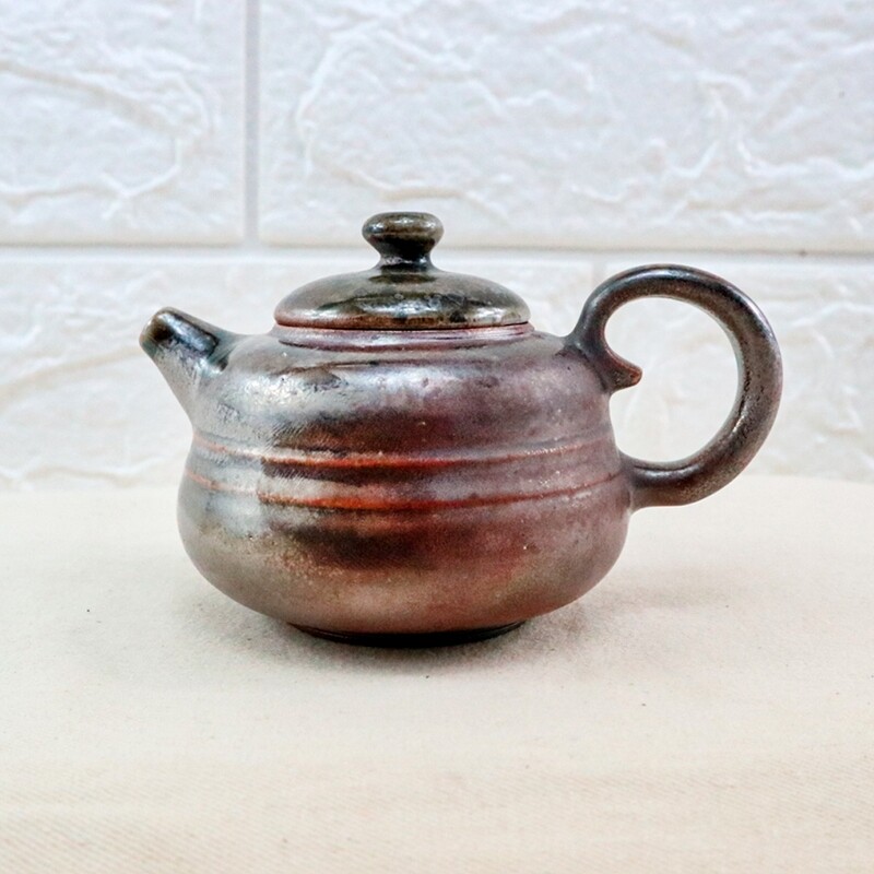 樸光 柴燒厚胎小茶壺 一壺二杯茶具組