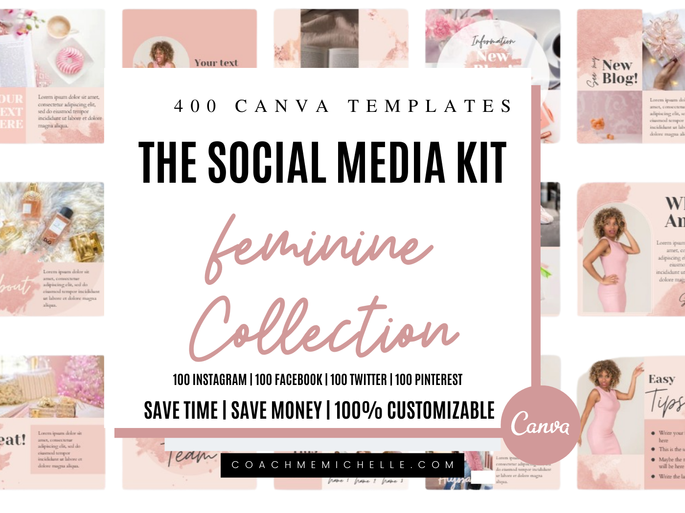 400 Female Boss Social Media Templates