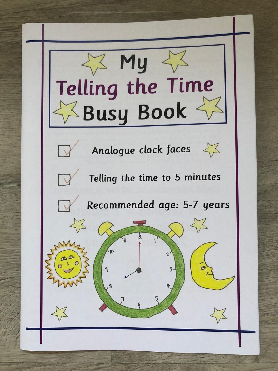 My Telling the Time Busy Book