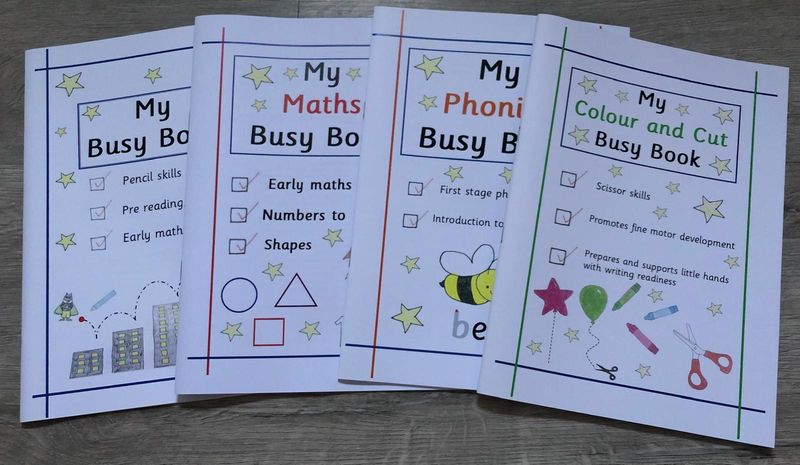 Set of 4 Early Years Busy Books