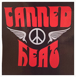 Canned Heat Sticker
4x4 Red On Black