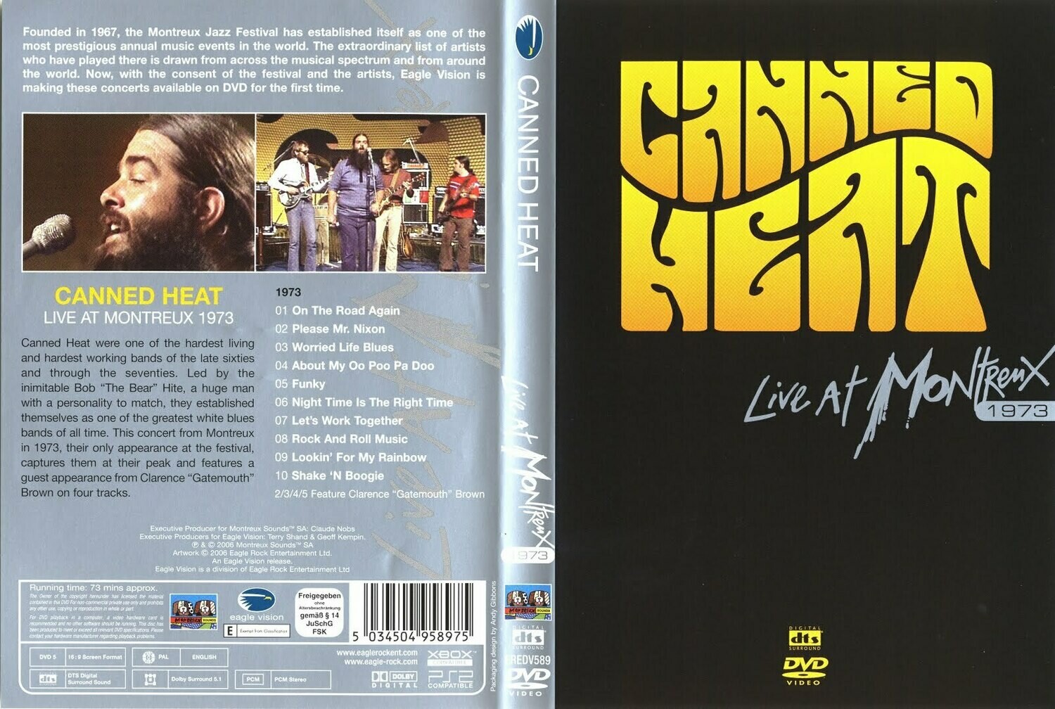 Boogie with Canned Heat Live at Montreux (2 DVD Set)