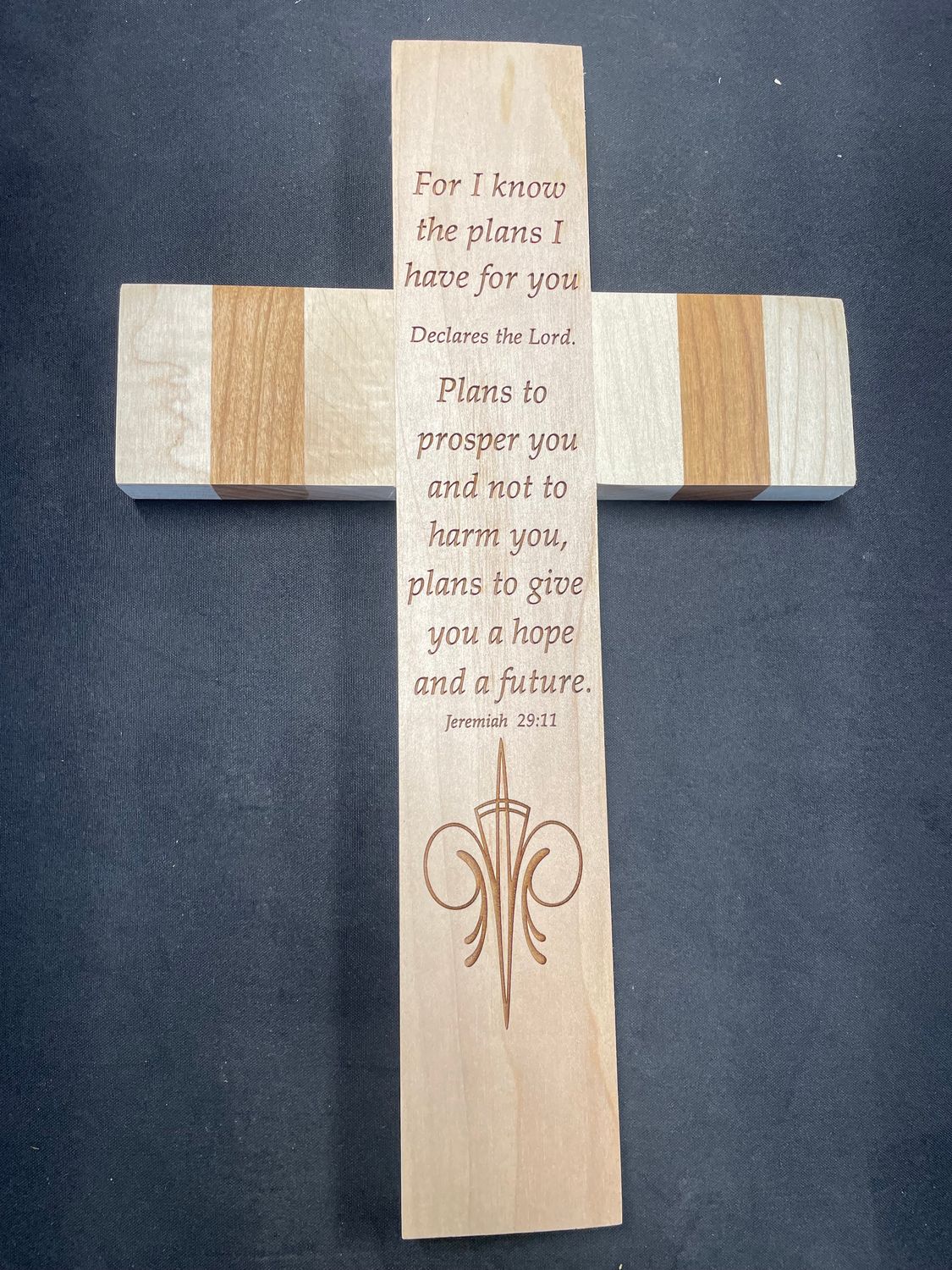 13 inch Cross with Message