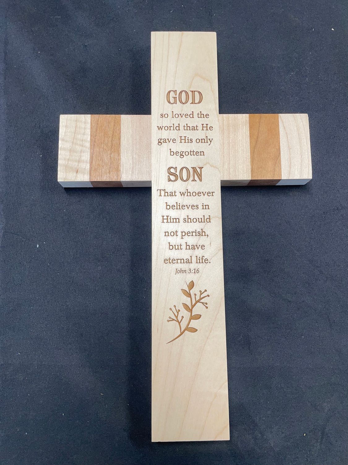 13 inch Cross with Message