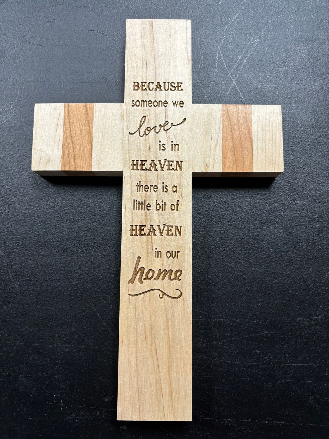 13 inch Cross with Message