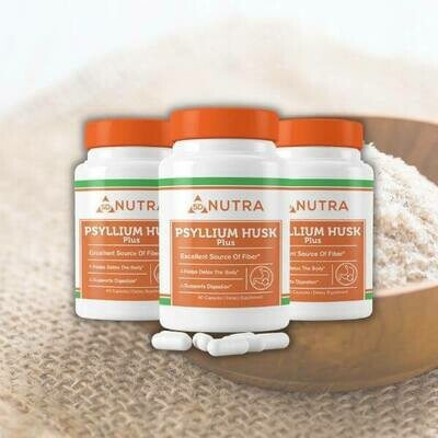 Psyllium Husk Plus 60 Caps - 3 Bottles Psyllium Husk Plus 60 Caps - 3 Bottles